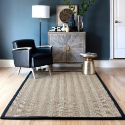 NuLOOM New Arrivals Larnaca Seagrass Herringbone Indoor/Outdoor Area Rug