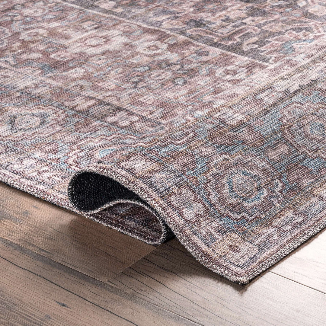 NuLOOM New Arrivals Darcey Machine Washable Traditional Floral Medallion Area Rug 14 NuLOOM New Arrivals Darcey Machine Washable Traditional Floral Medallion Area Rug