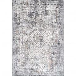 NuLOOM New Arrivals Lola Distressed Medallion Area Rug