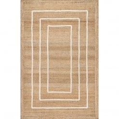 NuLOOM New Arrivals Caile Hand Loomed Raised Geometric Jute Area Rug