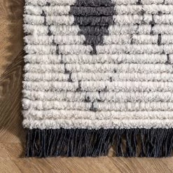 NuLOOM New Arrivals Joanna Diamond Trellis Soft Shag Fringe Area Rug