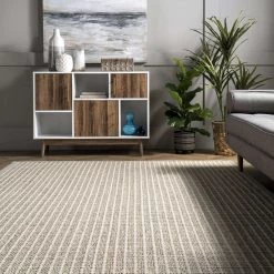 NuLOOM New Arrivals Pinstriped Sisal Area Rug