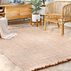 NuLOOM New Arrivals Braided Courtney Tassel Indoor/Outdoor Area Rug 56 NuLOOM New Arrivals Braided Courtney Tassel Indoor/Outdoor Area Rug