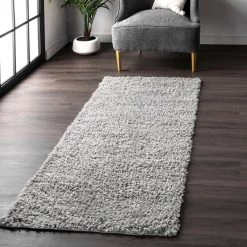 NuLOOM Kara Solid Shag Area Rug Shags