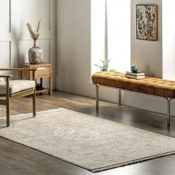 NuLOOM Nikki Hand Woven Vintage Medallion Flatweave Fringe Area Rug New Arrivals