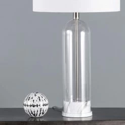 NuLOOM New Arrivals Bayhill 28" Glass Table Lamp 38 NuLOOM New Arrivals Bayhill 28
