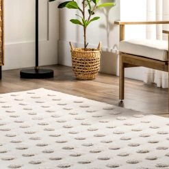 NuLOOM New Arrivals LuLu Hand Woven Raised Dots Area Rug