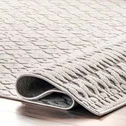 NuLOOM Wendy Textured Diamond Trellis Indoor/Outdoor Area Rug