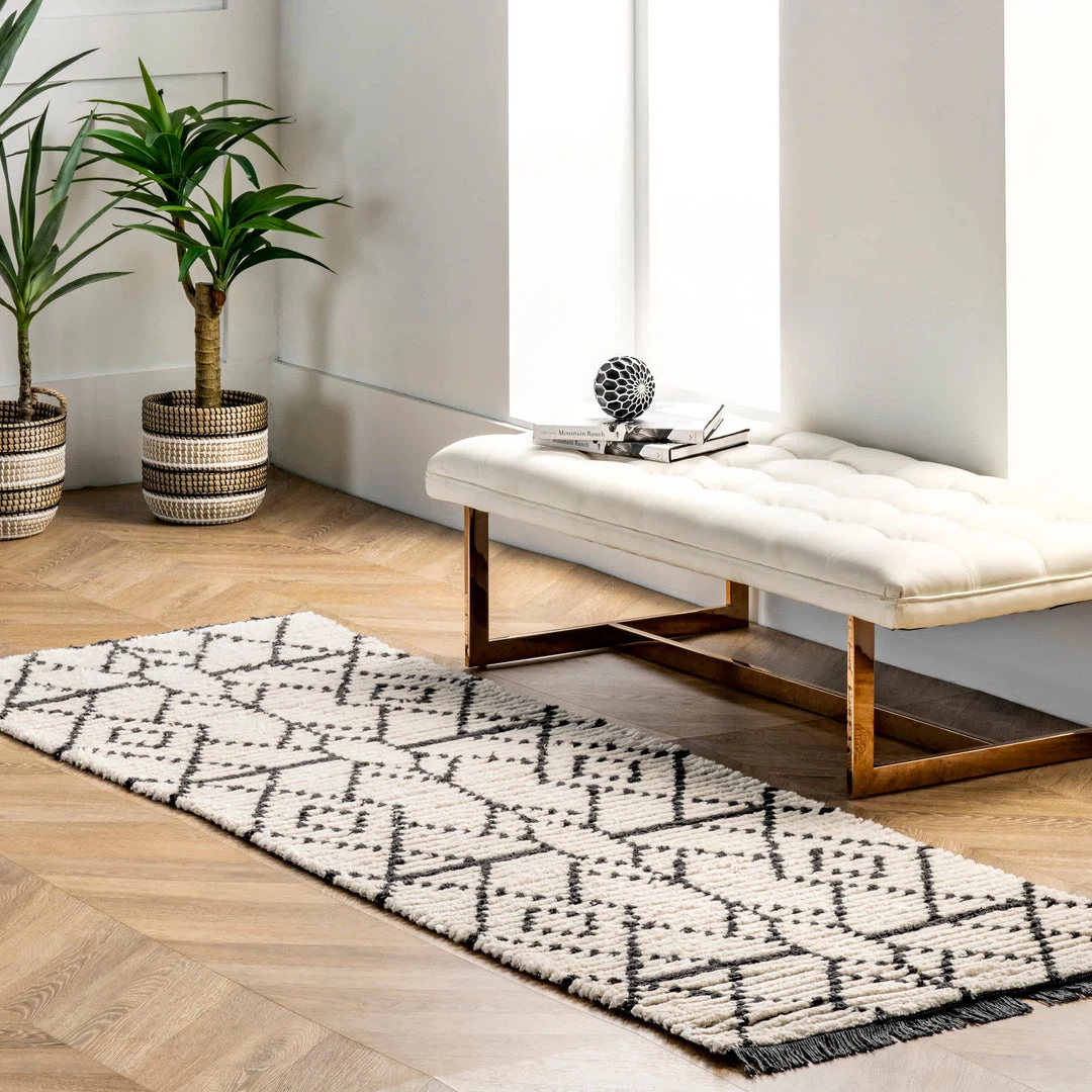 NuLOOM New Arrivals Carlina Modern Geometric Soft Shag Fringe Area Rug 10 NuLOOM New Arrivals Carlina Modern Geometric Soft Shag Fringe Area Rug