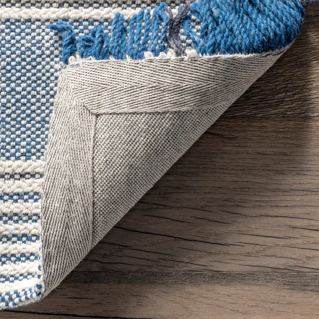 NuLOOM Jennie Hand Loomed Wool Striped Flatweave Fringe Area Rug New Arrivals 7 NuLOOM Jennie Hand Loomed Wool Striped Flatweave Fringe Area Rug New Arrivals