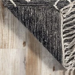 NuLOOM Cheryl Cotton Flatweave Diamond Trellis Tassel Area Rug