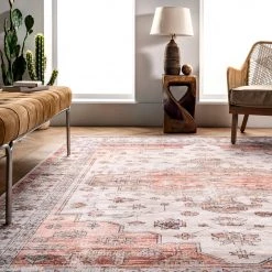 NuLOOM Banks Machine Washable Faded Vintage Area Rug New Arrivals