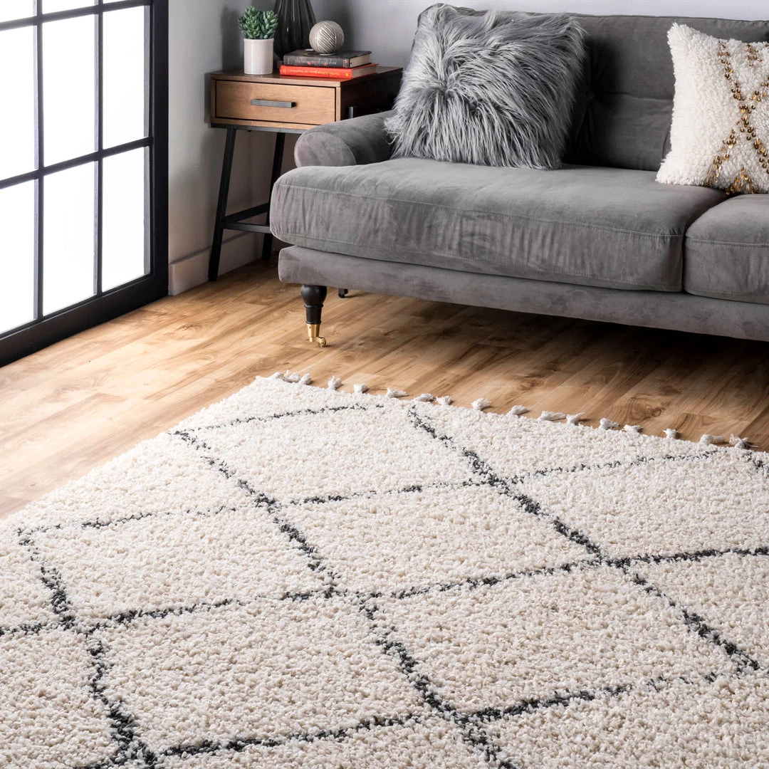 NuLOOM New Arrivals Jessie Moroccan Lattice Tassel Area Rug 9 NuLOOM New Arrivals Jessie Moroccan Lattice Tassel Area Rug