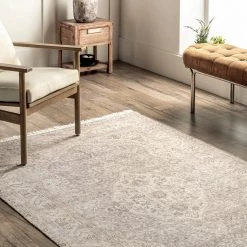 NuLOOM Nikki Hand Woven Vintage Medallion Flatweave Fringe Area Rug New Arrivals