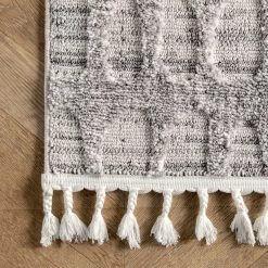 NuLOOM Jean Textured Ovals Tassel Area Rug 13 NuLOOM Jean Textured Ovals Tassel Area Rug