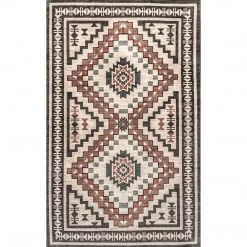 NuLOOM Leighton Machine Washable Southwestern Medallion Area Rug