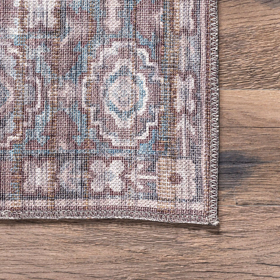 NuLOOM New Arrivals Darcey Machine Washable Traditional Floral Medallion Area Rug 15 NuLOOM New Arrivals Darcey Machine Washable Traditional Floral Medallion Area Rug