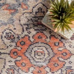 NuLOOM Esmeralda Printed Floral Medallion Flatweave Area Rug 14 NuLOOM Esmeralda Printed Floral Medallion Flatweave Area Rug
