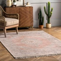 NuLOOM Gypsy Vintage Medallion Tassel Area Rug