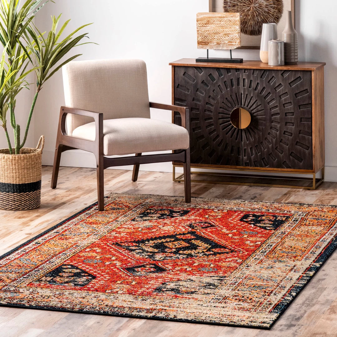 NuLOOM New Arrivals Indoor/Outdoor Transitional Emblem Patrice Area Rug 2 NuLOOM New Arrivals Indoor/Outdoor Transitional Emblem Patrice Area Rug