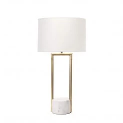 NuLOOM Lighting Westbury 23" Metal & Marble Table Lamp