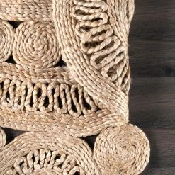 NuLOOM Bree Floral Braided Jute Area Rug