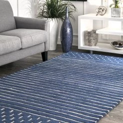 NuLOOM New Arrivals Hand Loomed Marlowe Stripes Area Rug