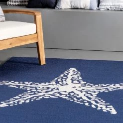 NuLOOM Hand Hooked Marine Indoor/Outdoor Area Rug