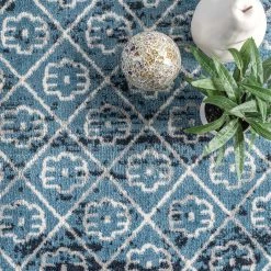 NuLOOM Prestyn Machine Washable Faded Tribal Trellis Area Rug New Arrivals