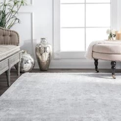 NuLOOM Vintage Floral Elyse Fringe Rug Area Rug New Arrivals