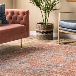 NuLOOM Brina Floral Medallion Tassel Flatweave Area Rug