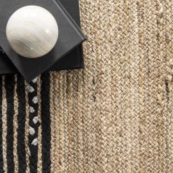 NuLOOM New Arrivals Cotton Bound Jute Braided Area Rug