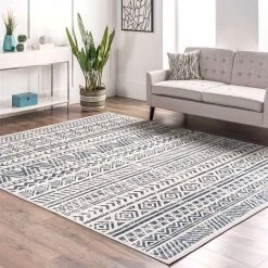 NuLOOM New Arrivals Chloe Tribal Motif Banded Area Rug