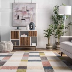 NuLOOM Marisa Vintage Plaid Area Rug New Arrivals