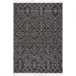 NuLOOM Cheryl Cotton Flatweave Diamond Trellis Tassel Area Rug