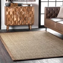 NuLOOM New Arrivals Hesse Checker Weave Seagrass Indoor/Outdoor Area Rug