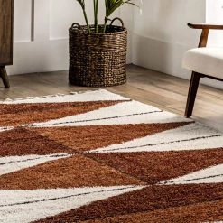 NuLOOM Kali Shaggy Diamond Tassel Area Rug