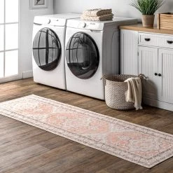 NuLOOM New Arrivals Faded Rosette Washable Area Rug