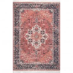 NuLOOM New Arrivals Miya Traditional Medallion Fringe Area Rug