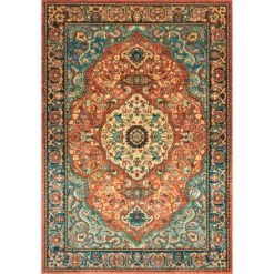 NuLOOM New Arrivals Floral Medallion Pearlie Rug