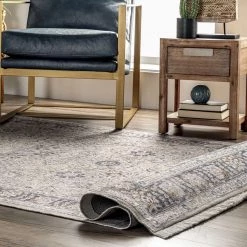 NuLOOM Cara Hand Woven Floral Flatweave Fringe Area Rug