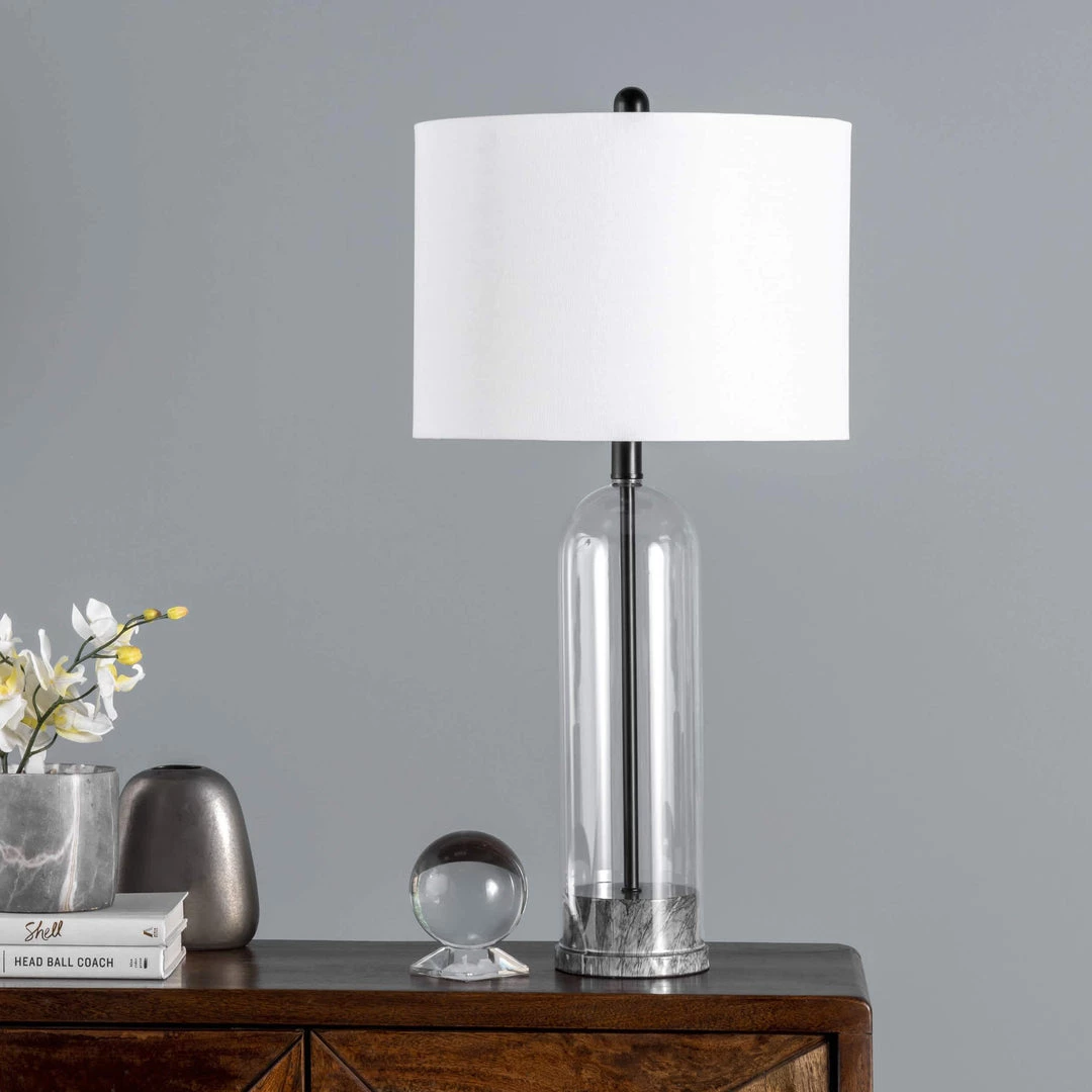 NuLOOM New Arrivals Bayhill 28" Glass Table Lamp 3 NuLOOM New Arrivals Bayhill 28" Glass Table Lamp