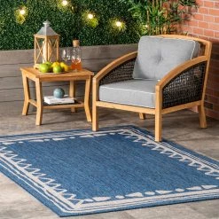 NuLOOM New Arrivals Keaton Casual Bordered Indoor/Outdoor Area Rug