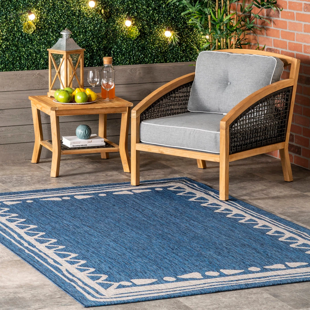NuLOOM New Arrivals Keaton Casual Bordered Indoor/Outdoor Area Rug 2 NuLOOM New Arrivals Keaton Casual Bordered Indoor/Outdoor Area Rug