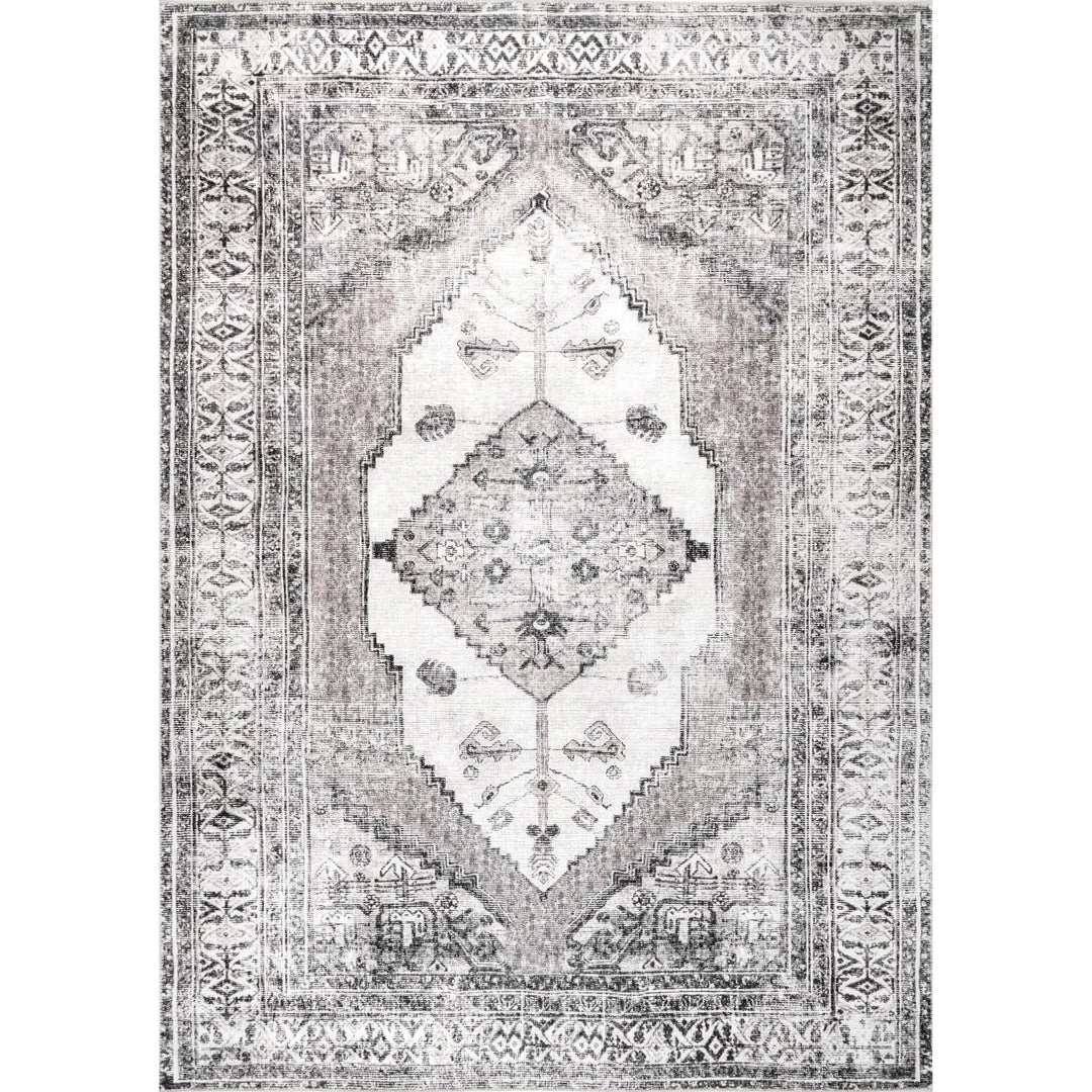 NuLOOM New Arrivals Gladys Machine Washable Vintage Medallion Area Rug 1 NuLOOM New Arrivals Gladys Machine Washable Vintage Medallion Area Rug