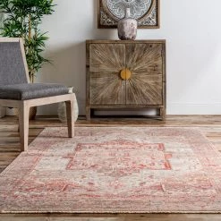 NuLOOM Best Sellers Vintage Harriet Medallion Fringe Area Rug