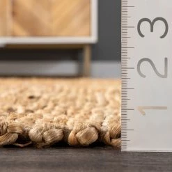 NuLOOM Hallie Farmhouse Hand Woven Braided Jute Tassel Area Rug New Arrivals