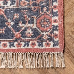 NuLOOM New Arrivals Miya Traditional Medallion Fringe Area Rug