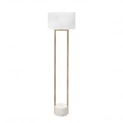 NuLOOM Sawyer 62" Metal & Marble Floor Lamp