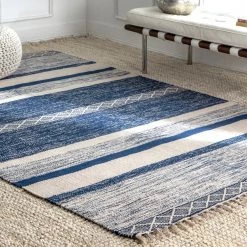 NuLOOM Striped Fringe Angela Area Rug